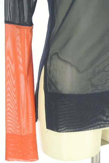 OMMO（オーエムエムオー）の古着「カラー配色メッシュカットソー（カットソー・プルオーバー）」大画像５へ