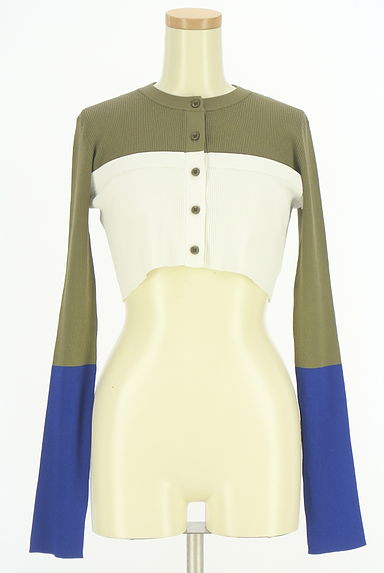 OMMO（オーエムエムオー）の古着「ショート丈リブニットカーディガン（カーディガン・ボレロ）」大画像１へ