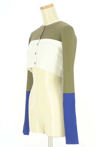 OMMO（オーエムエムオー）の古着「ショート丈リブニットカーディガン（カーディガン・ボレロ）」大画像３へ