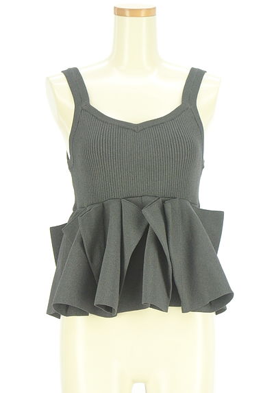 OMMO（オーエムエムオー）の古着「ペプラムリブニットキャミ（カットソー・プルオーバー）」大画像１へ