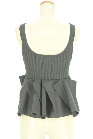 OMMO（オーエムエムオー）の古着「ペプラムリブニットキャミ（カットソー・プルオーバー）」大画像２へ