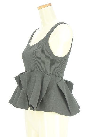 OMMO（オーエムエムオー）の古着「ペプラムリブニットキャミ（カットソー・プルオーバー）」大画像３へ