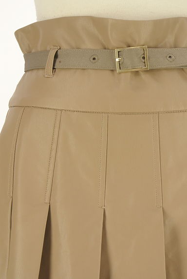 REDYAZEL（レディアゼル）の古着「フェイクレザータックプリーツミニスカート（ミニスカート）」大画像４へ