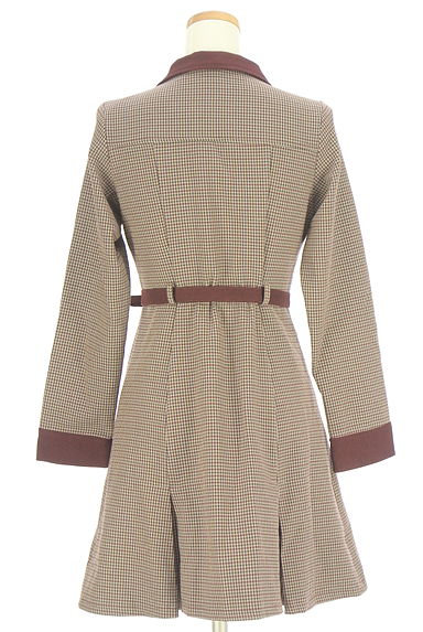 REDYAZEL（レディアゼル）の古着「別地切替ガンクラブチェック柄ワンピース（ワンピース・チュニック）」大画像２へ