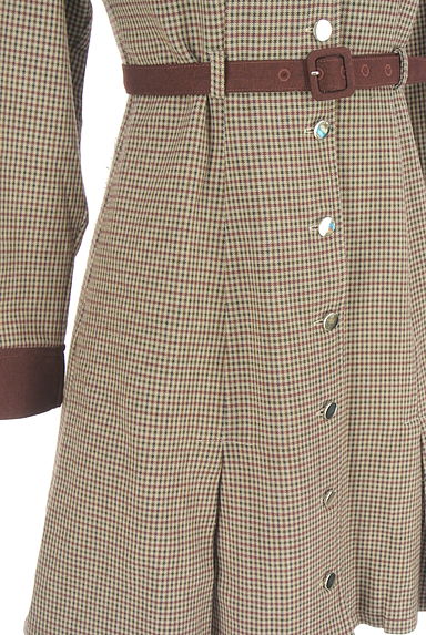 REDYAZEL（レディアゼル）の古着「別地切替ガンクラブチェック柄ワンピース（ワンピース・チュニック）」大画像５へ