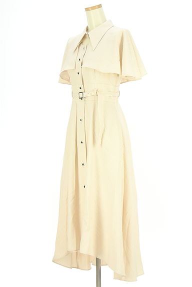 REDYAZEL（レディアゼル）の古着「ケープ襟ストライプ柄ワンピース（ワンピース・チュニック）」大画像３へ