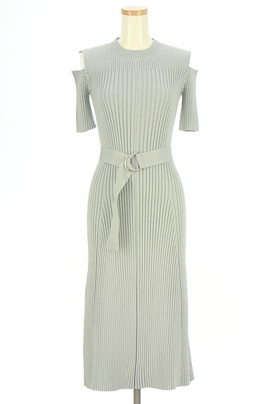 REDYAZEL（レディアゼル）の古着「シルバーラメ混2WAYリブニットワンピース（ワンピース・チュニック）」大画像１へ