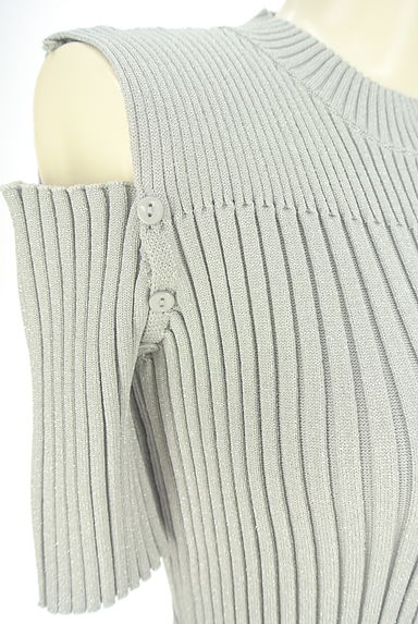 REDYAZEL（レディアゼル）の古着「シルバーラメ混2WAYリブニットワンピース（ワンピース・チュニック）」大画像４へ