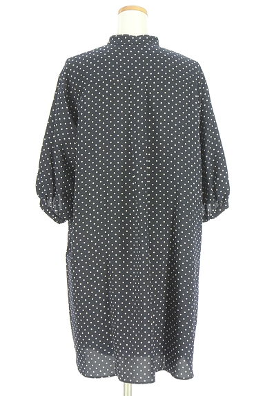 組曲（クミキョク）の古着「ドット柄バンドカラーシャツワンピース（ワンピース・チュニック）」大画像２へ
