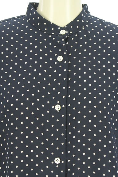 組曲（クミキョク）の古着「ドット柄バンドカラーシャツワンピース（ワンピース・チュニック）」大画像４へ
