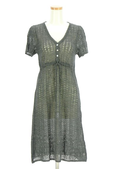 組曲（クミキョク）の古着「半そで透かし編みニットワンピース（ワンピース・チュニック）」大画像１へ