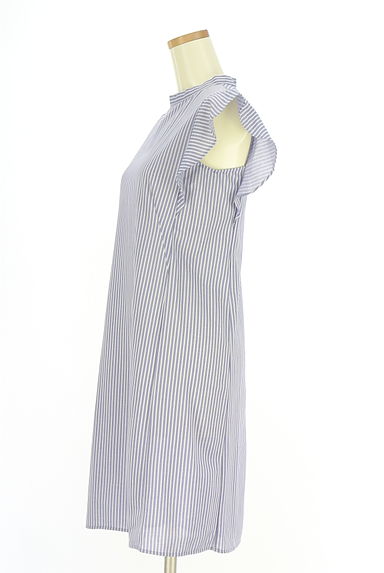 組曲（クミキョク）の古着「ストライプ柄ノースリワンピース（ワンピース・チュニック）」大画像３へ