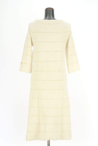 gelato pique（ジェラートピケ）の古着「8分袖ボーダー柄ワンピース（ワンピース・チュニック）」大画像２へ