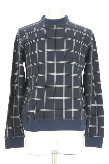 agnes b（アニエスベー）の古着「ハイネックグラフチェックプルオーバー（スウェット・パーカー）」大画像１へ