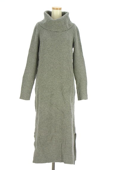 POLO RALPH LAUREN（ポロラルフローレン）の古着「Ralph Lauren オフタートルネックニットワンピース（ワンピース・チュニック）」大画像１へ