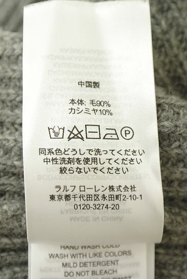 POLO RALPH LAUREN（ポロラルフローレン）の古着「Ralph Lauren オフタートルネックニットワンピース（ワンピース・チュニック）」大画像５へ