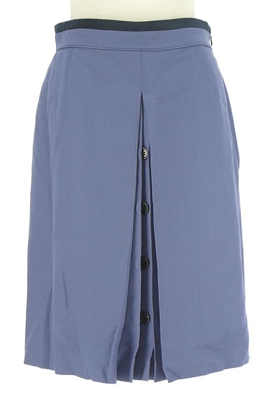 INDIVI（インディヴィ）の古着「インパーテッドプリーツ膝丈スカート（スカート）」大画像１へ