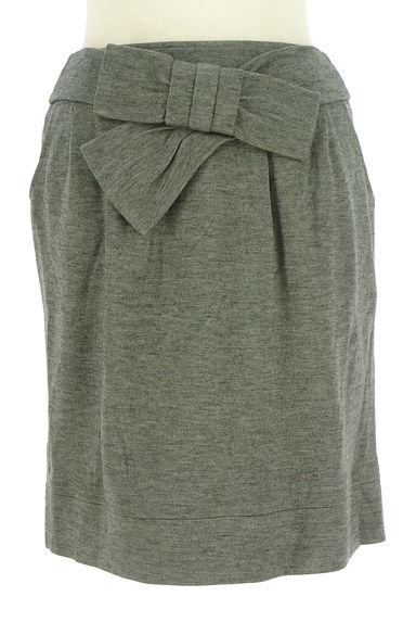 QUEENS COURT（クイーンズコート）の古着「リボンベルト付きタイトスカート（ミニスカート）」大画像１へ