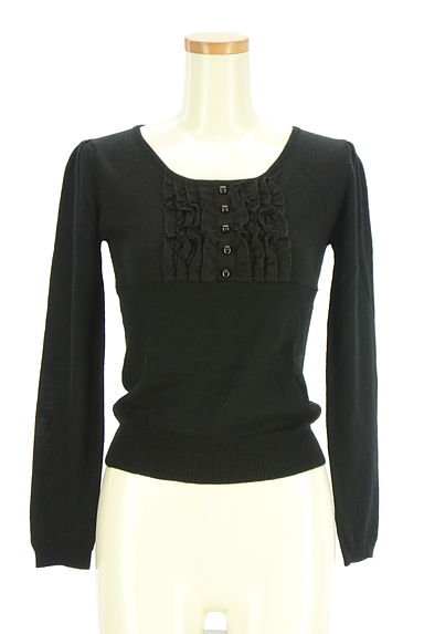 KarL Park Lane（カールパークレーン）の古着「シフォンフリル付きニットトップス（ニット）」大画像１へ