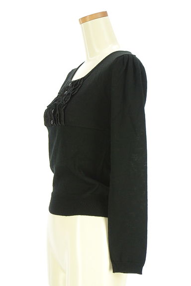 KarL Park Lane（カールパークレーン）の古着「シフォンフリル付きニットトップス（ニット）」大画像３へ
