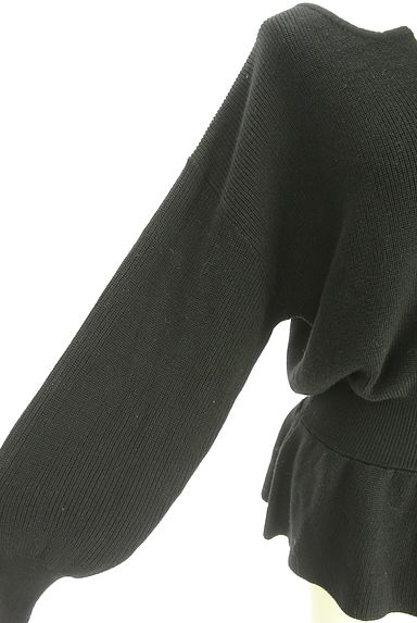 rienda（リエンダ）の古着「キーネックペプラムニット（ニット）」大画像４へ