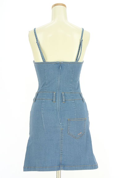 ACLENT（アクレント）の古着「デニムキャミワンピース（キャミワンピース）」大画像２へ