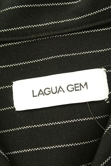 LAGUA GEM（ラグア ジェム）の古着「オープンカラーストライプシャツ（ブラウス）」大画像６へ