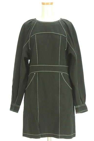 SLY（スライ）の古着「ボリューム袖ステッチ膝上ワンピース（ワンピース・チュニック）」大画像１へ