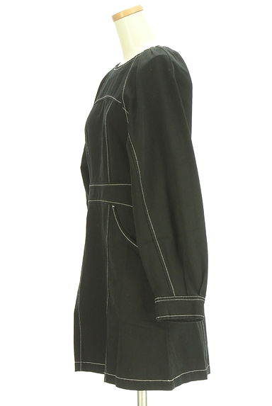 SLY（スライ）の古着「ボリューム袖ステッチ膝上ワンピース（ワンピース・チュニック）」大画像３へ