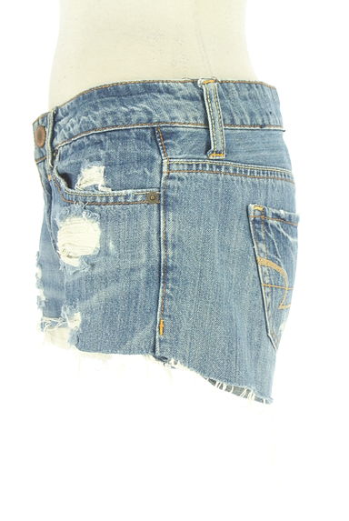 AMERICAN EAGLE（アメリカンイーグル）の古着「ダメージ加工ショートデニムパンツ（ショートパンツ・ハーフパンツ）」大画像３へ