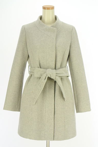 rienda（リエンダ）の古着「リボンベルト付きハイネックコート（コート）」大画像１へ