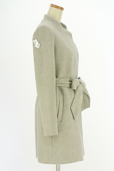 rienda（リエンダ）の古着「リボンベルト付きハイネックコート（コート）」大画像４へ