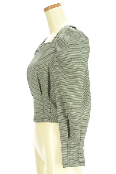 FREE'S MART（フリーズマート）の古着「パワーショルダーショートトップス（カットソー・プルオーバー）」大画像３へ