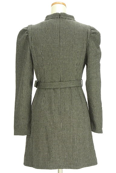 FREE'S MART（フリーズマート）の古着「ベルト付きパワーショルダーミニワンピ（ワンピース・チュニック）」大画像２へ