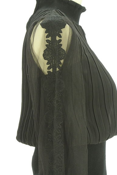 RESEXXY（リゼクシー）の古着「プリーツシフォン×ニットミニワンピース（ワンピース・チュニック）」大画像４へ