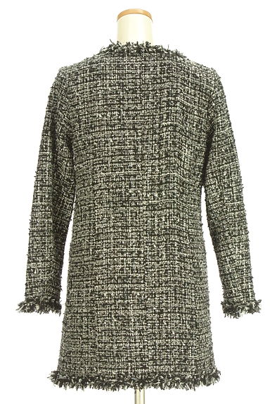 RESEXXY（リゼクシー）の古着「フリンジラメツイードロングコート（コート）」大画像２へ