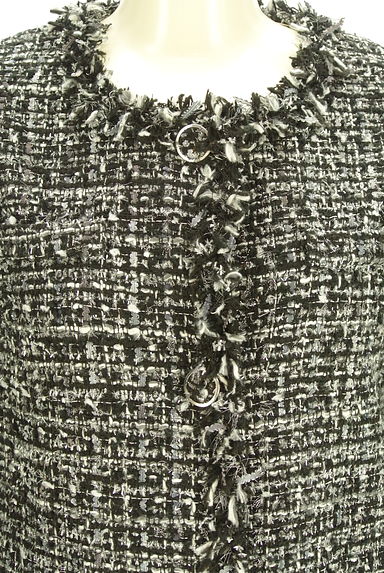 RESEXXY（リゼクシー）の古着「フリンジラメツイードロングコート（コート）」大画像４へ