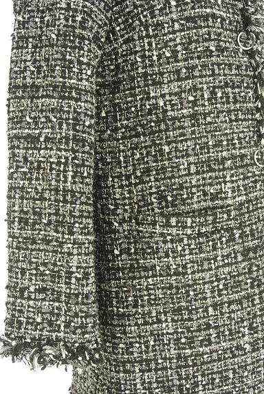 RESEXXY（リゼクシー）の古着「フリンジラメツイードロングコート（コート）」大画像５へ