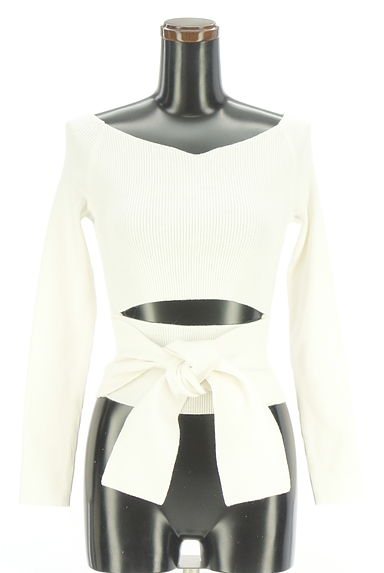 EMODA（エモダ）の古着「ウエスト見せリブニットトップス（ニット）」大画像１へ