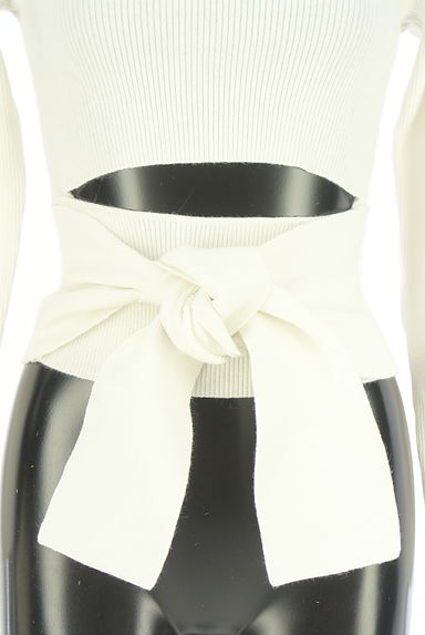 EMODA（エモダ）の古着「ウエスト見せリブニットトップス（ニット）」大画像４へ