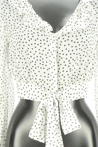 eimy istoire（エイミーイストワール）の古着「ドット柄シフォンブラウス（ブラウス）」大画像４へ