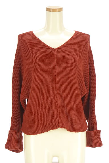 eimy istoire（エイミーイストワール）の古着「Vネックドルマンニットトップス（ニット）」大画像１へ