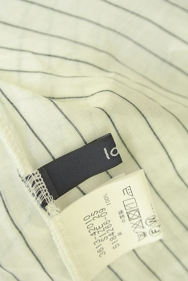 la.f...（ラエフ）の古着「ストライプ柄バンドカラーシャツ（ブラウス）」大画像６へ