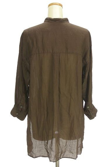 la.f...（ラエフ）の古着「バンドカラーリネンシャツ（ブラウス）」大画像２へ