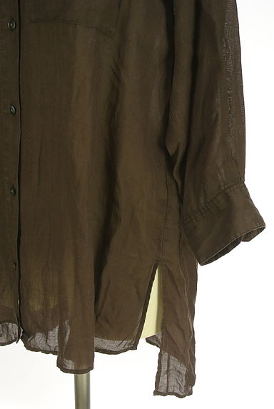 la.f...（ラエフ）の古着「バンドカラーリネンシャツ（ブラウス）」大画像５へ