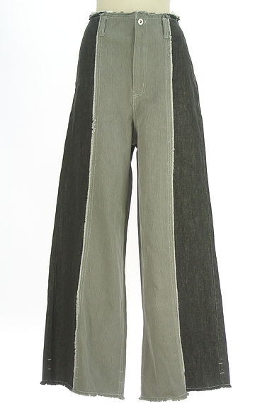 OSMOSIS（オズモーシス）の古着「loaf バイカラーデニムワイドパンツ（デニムパンツ）」大画像１へ