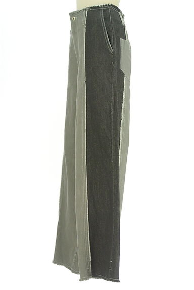 OSMOSIS（オズモーシス）の古着「loaf バイカラーデニムワイドパンツ（デニムパンツ）」大画像３へ