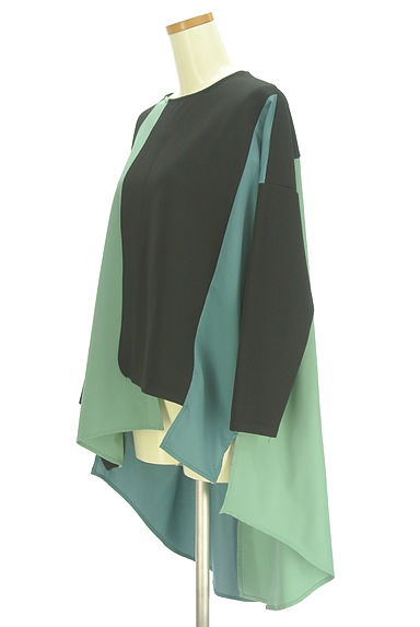 OSMOSIS（オズモーシス）の古着「別地切替イレギュラーヘムカットソー（カットソー・プルオーバー）」大画像３へ