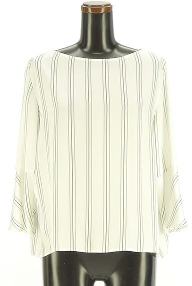 23区（ニジュウサンク）の古着「ストライプサテンブラウス（カットソー・プルオーバー）」大画像１へ