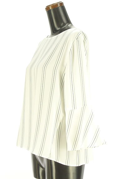 23区（ニジュウサンク）の古着「ストライプサテンブラウス（カットソー・プルオーバー）」大画像３へ